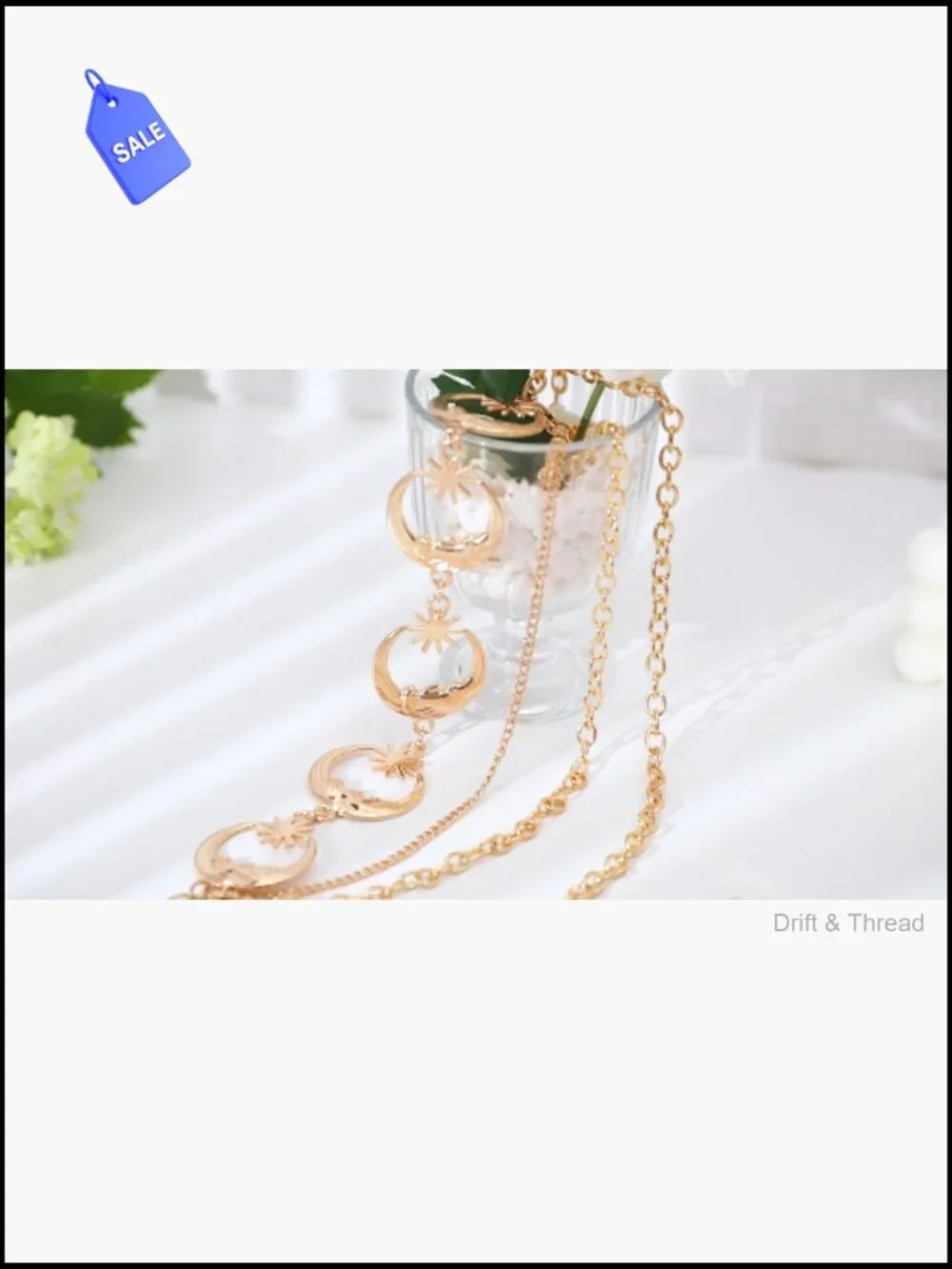 Adjustable Metal Chain Belt for Dresses - Multi-Layer Waist Chain